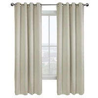 Vada 100% Blackout Grommet Curtain Panel Pair 52" x 95" each in Off-white