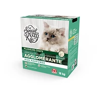 Litière agglomérante pour chat Special Kitty non parfumée au bicarbonate de soude, boîte de 18 kg