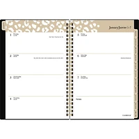 Cambridge® Small Weekly/Monthly Panthera Printed Poly Planner, Planner