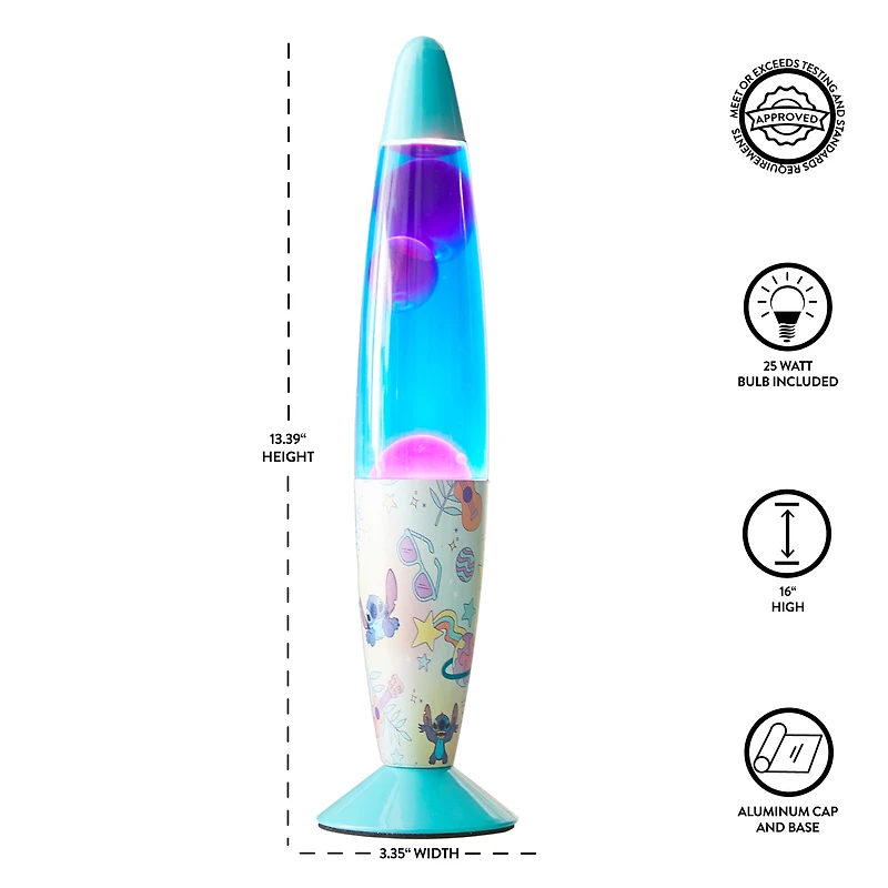 Disney's Lilo & Stitch Volcano Motion Lamp, Motion Lamp featuring Stitch