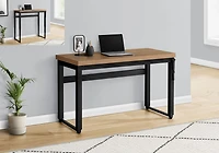 Monarch Specialties Computer Desk, Home Office, Standing, Adjustable, 48"l, Work, Laptop, Metal, Laminate, Brown, Black, Contemporary, Modern