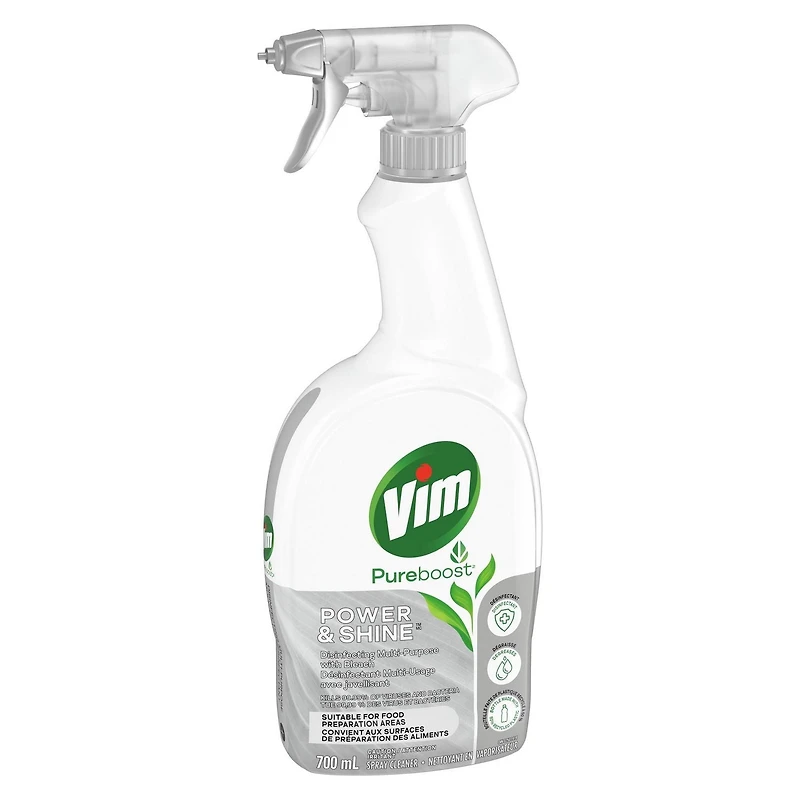 Vim Pureboost Multi-Purpose Spray Power & Shine Spray Cleaner with Bleach, 1 Piece