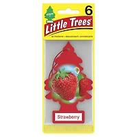 LITTLE TREES air freshener Strawberry 6-Pack