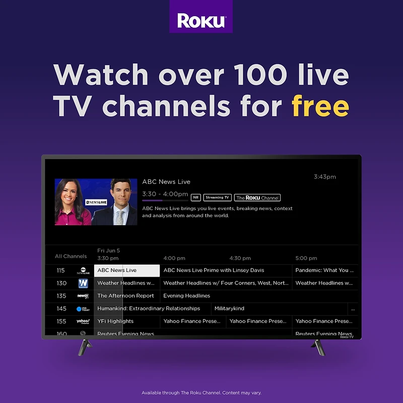 RCA 43" Roku Smart TV, RTR4361-CA