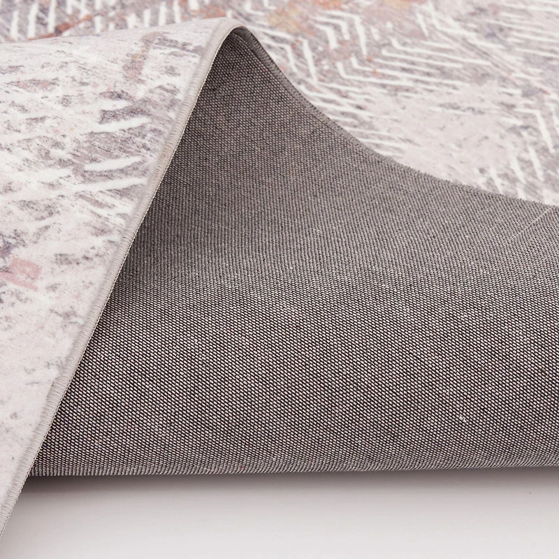 Banburry Light Grey and Light Purple Woven Area Rug