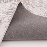 Banburry Light Grey and Light Purple Woven Area Rug