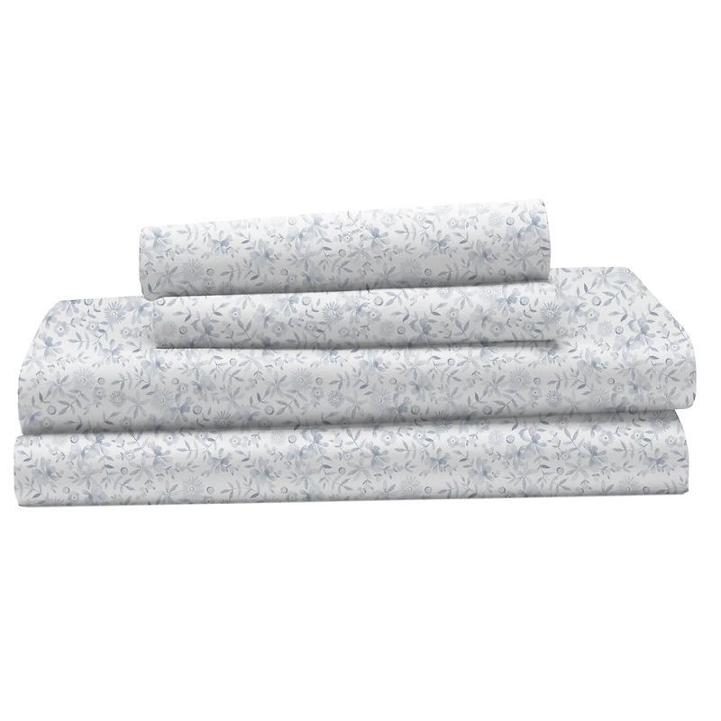 Ensemble de draps 100 % coton à contexture de 400 fils hometrends, satin de coton Taille : 1 place - Très grand