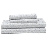 Ensemble de draps 100 % coton à contexture de 400 fils hometrends, satin de coton Taille : 1 place - Très grand