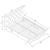 DHP Dakota Upholstered Bed