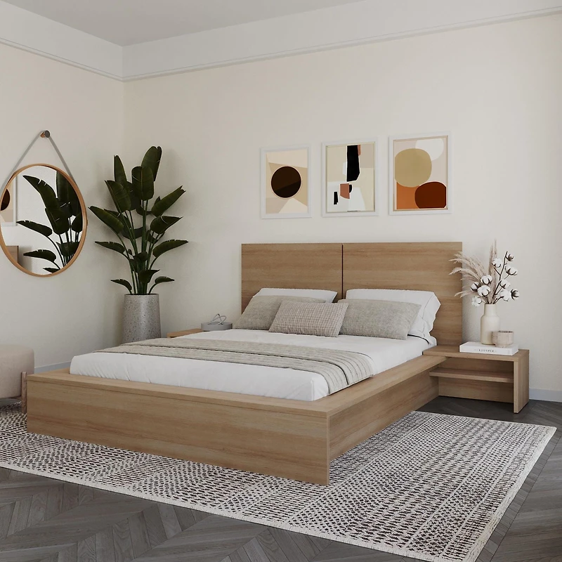 Ensemble de chambre à coucher Marcy 4 pièces avec lit