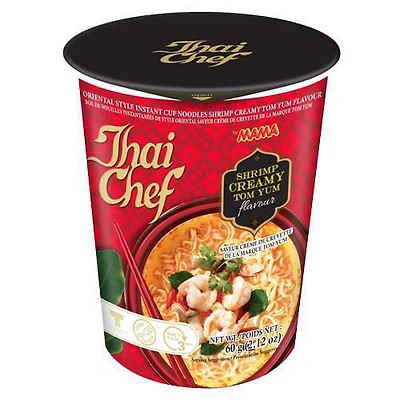 Thai Chef Instant Cup Noodles Shrimp Creamy Tom Yum Flavour