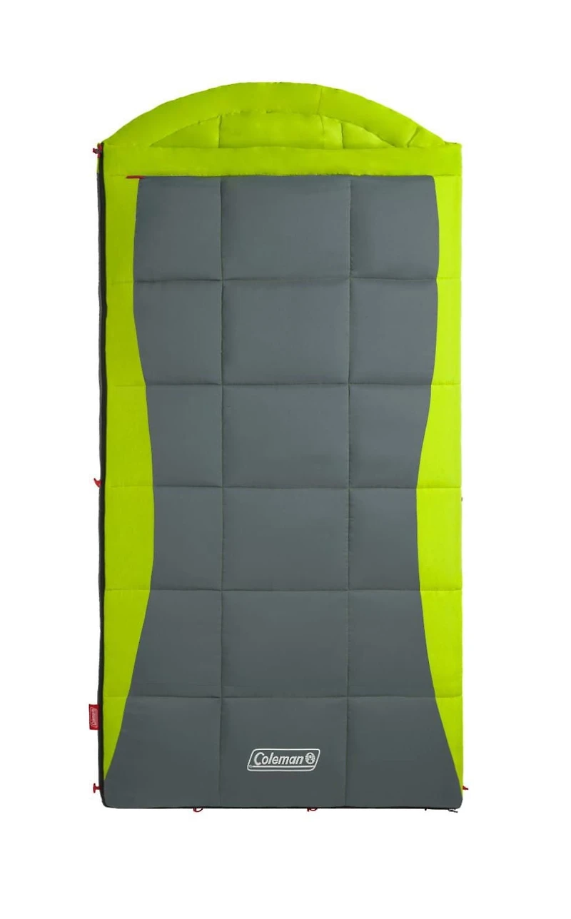 Coleman DEXTER POINT Sleeping Bag, Lime Green/Grey