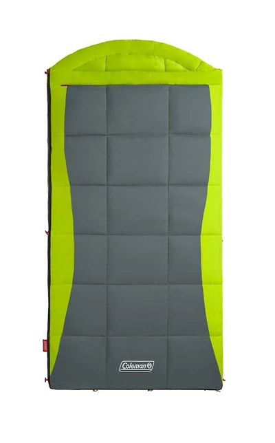 Coleman DEXTER POINT Sleeping Bag, Lime Green/Grey