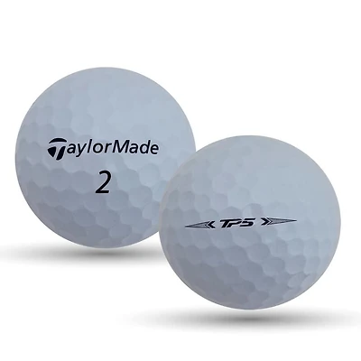 Mulligan - 24 balles de golf récupérées Taylormade Tp5 5A, Blanc