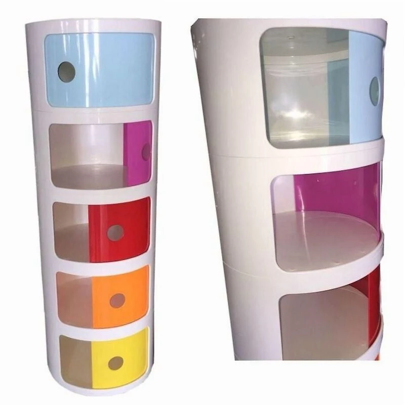 Armoire ronde 5 couleurs enfant, armoire plastique ronde"