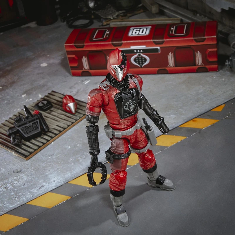 G.I. Joe Classified Series CRIMSON B.A.T. Action Figure 60 Collectible Premium Toy, Multiple Accessories 6-Inch-Scale, Custom Package Art