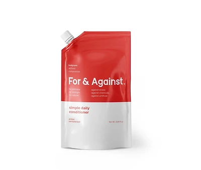 FOR & AGAINST ALL NATURAL SIMPLE DAILY CONDITIONER
