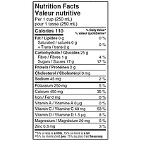 Boisson framboise et fraise avec calcium
