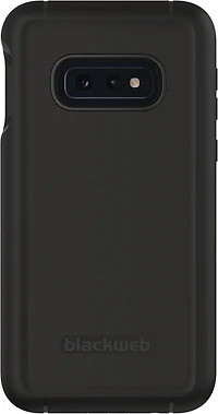 Blackweb Rugged Phone Case with Built-In Antimicrobial for Samsung Galaxy S10e - Black
