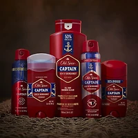 Old Spice Men's Antipespirant & Deodorant Invisible Dry Spray Ultimate Captain
