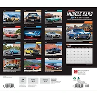 Muscle Cars Américaines 2024 35.56x60.96 CM Mur Deluxe Calendrier, 9781975466411