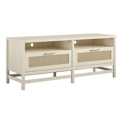 Ameriwood Home Lennon meuble de télévision pour téléviseurs jusqu’à 60 pouces, Chêne ivoire