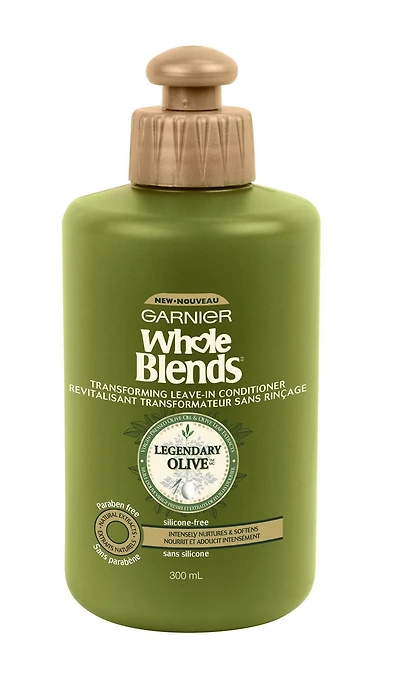 Garnier Whole Blends Revitalisant Transformateur Sans Rinçage. Sans-parabène, sans-silicone, 300 ML