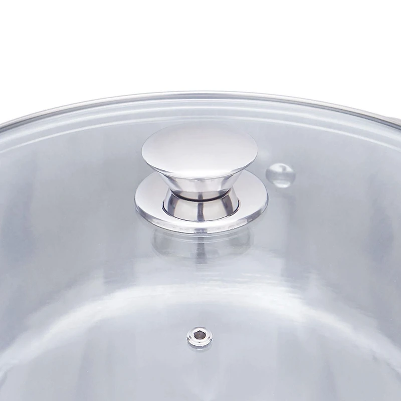 Mainstays 16-quart Stainless Steel Stock Pot with Glass Lid