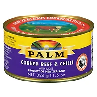 Palm Corned Beef & Chilli with Juices, 326 g