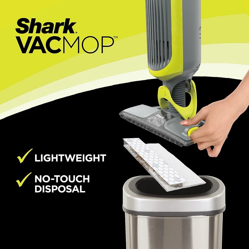 Shark VACMOP Cordless Hard Floor Vacuum Mop with Disposable VACMOP Pad