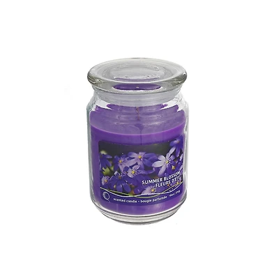 18 Oz Scented Jar With Glass Lid (Summer Blossom) - Set of 2, Candle - Blossom