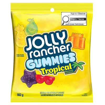 JOLLY RANCHER GUMMIES Tropical Flavours, JR Tropical Gummies 182G