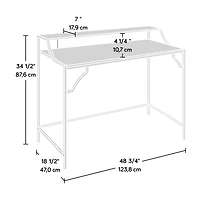 Sauder International Lux Writing Desk, Sindoori Mango, 431300