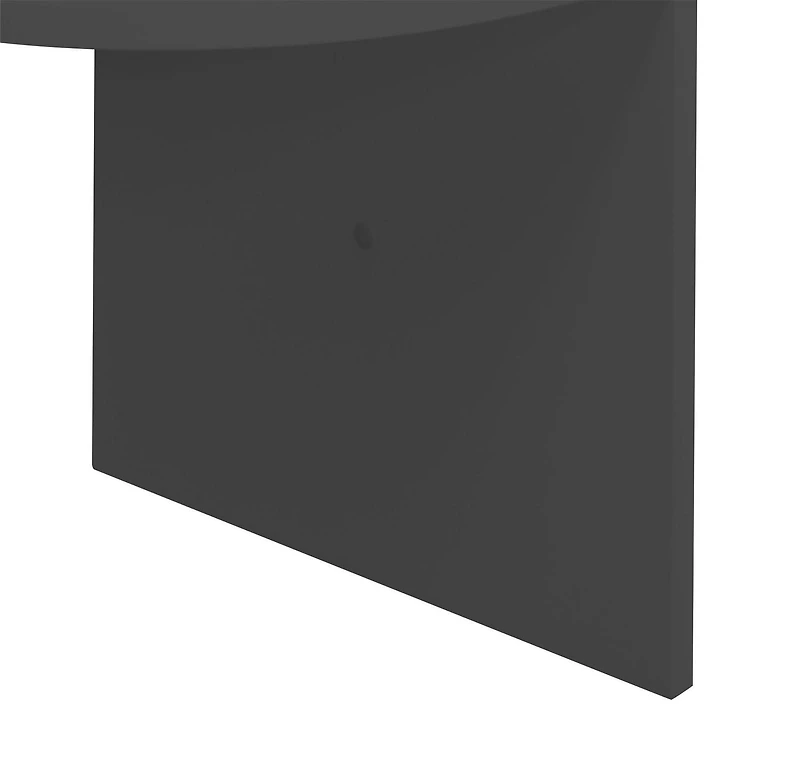 kieragrace Provo Corner Wall Shelf - 12" x 57", Black