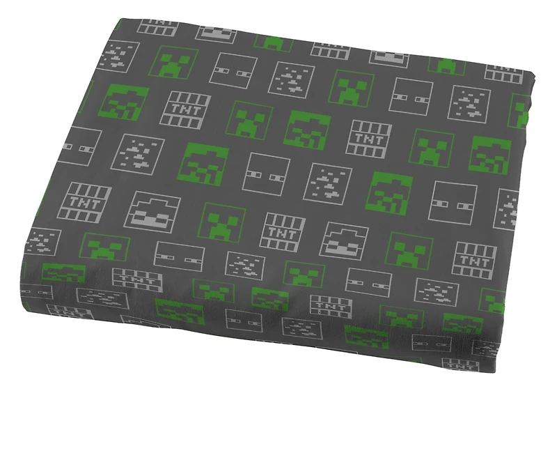 Minecraft 4-Piece Full Sheet Set, 100% Polyester, Full (Double)