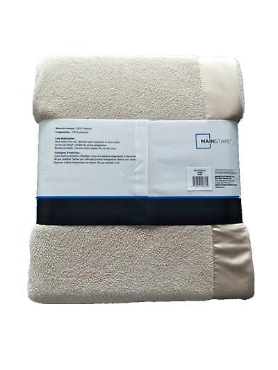 Mainstays Solid Taupe Micro Fleece Blanket