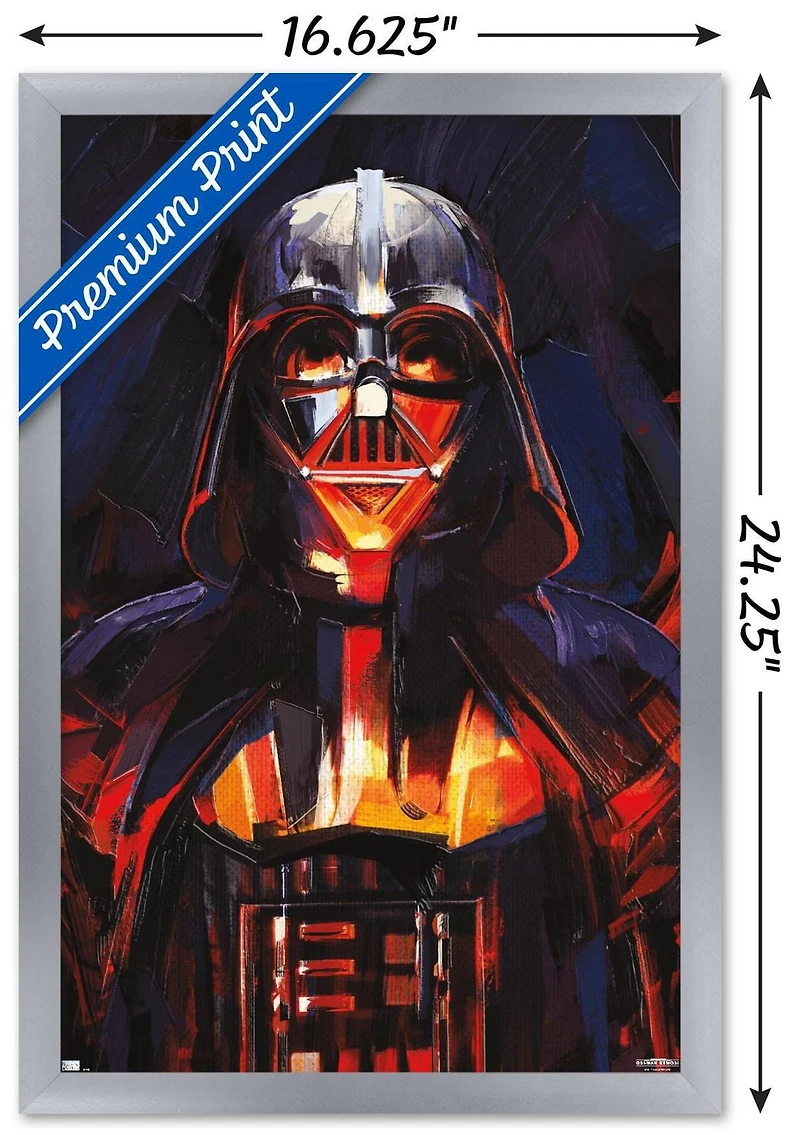 Star Wars: Obi-Wan Kenobi - Darth Vader Painting Wall Poster, 22.375" x 34"