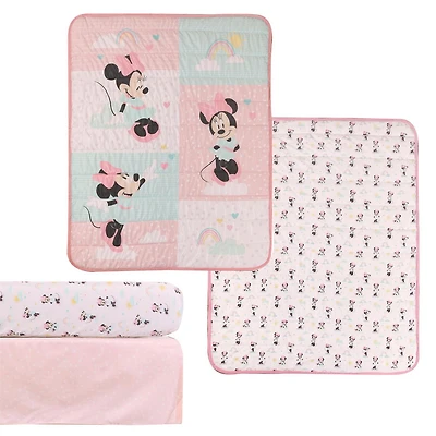 Literie pour bébé Disney Minnie Mouse - Lot de 3 pièces