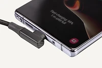 Scosche CCBRA4-SP Strikeline USB-C to Right-Angle USB-C Charge & Sync Braided Cable 4-ft. Black, 4ft USB-C-USB-C Chrg  Cbl