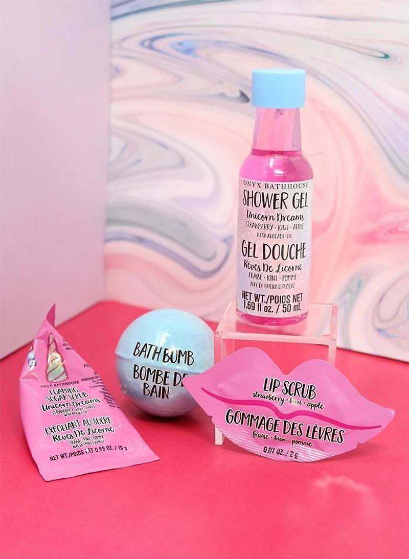 Onyx Unicorn Dreams Beauty Collection - Strawberry, Apple, Kiwi, 5 PCs
