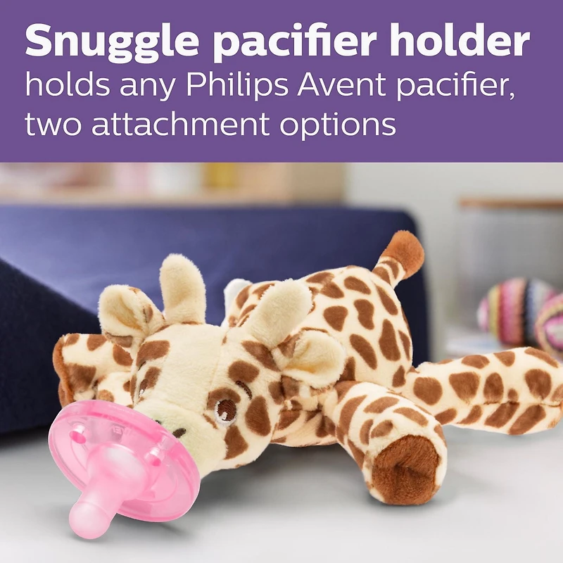Philips Avent Natural Baby Bottle Pink Baby Gift Set With Snuggle, SCD838/03, Avent Baby Bottle Gift Set