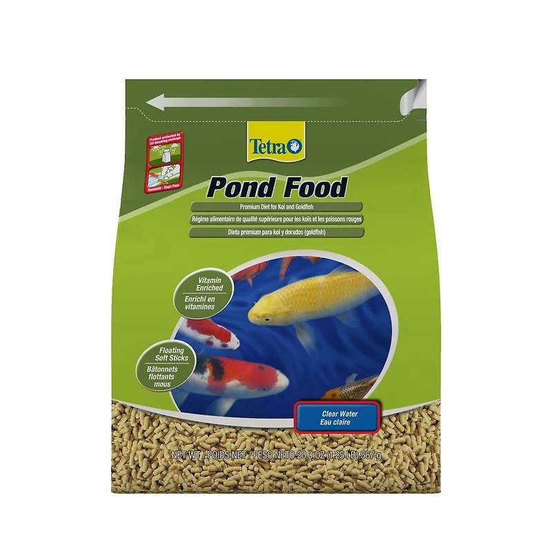 Tetra Pond Fish Food for Koi and Goldfish, 1.25 lbs