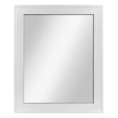 Hometrends Miroir Mural Encadré Franco , 19x23po, Blanc Brilliant 19x23po