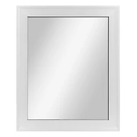 Hometrends Miroir Mural Encadré Franco , 19x23po, Blanc Brilliant 19x23po