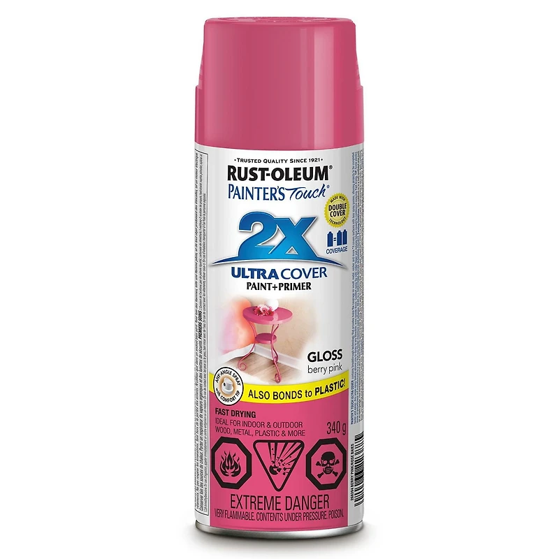 PAINTERS TOUCH 2X ULTRA COVER MAT CLAIR 340G AÉROSOL 340g