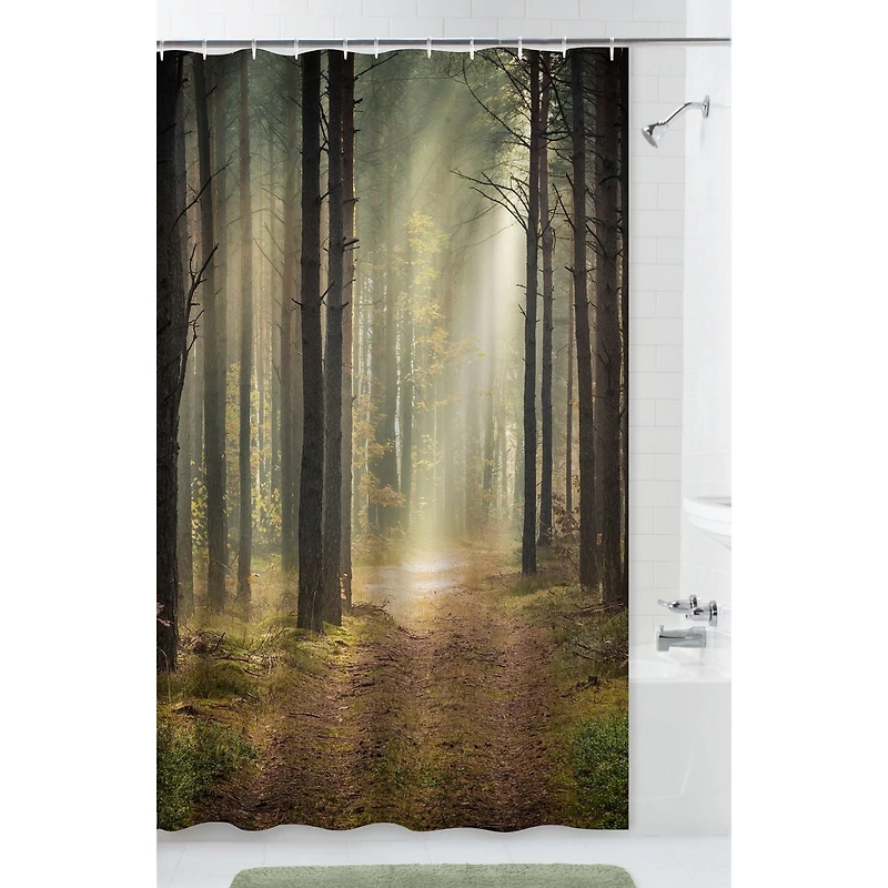 Rideau de douche en tissu décoratif Trailblazer de Hometrends 70 x 72 po (178 x 183 cm)