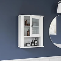 RiverRidge Home Prescott Single Door Wall Cabinet - White