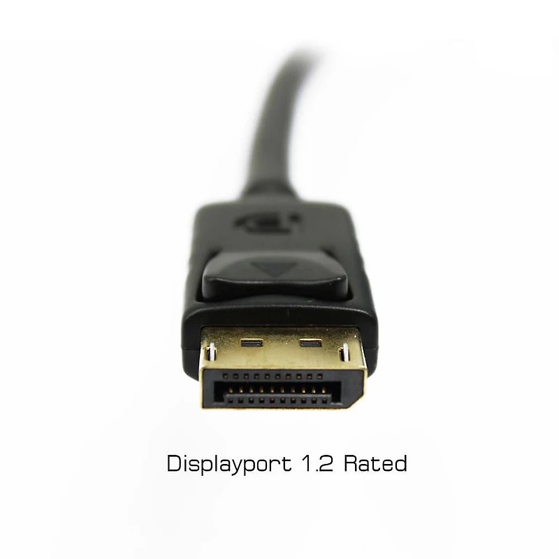 BlueDiamond Displayport 4K Cable - Ultra HD, DP 1.2 rated cable, Male to Male, 28AWG, RoHS Compliant, Black