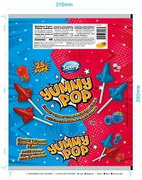 L- POP AIRPLN SHAPE - FRENCH L- Pops -Fraise et framboise en forme d'avion 25pk