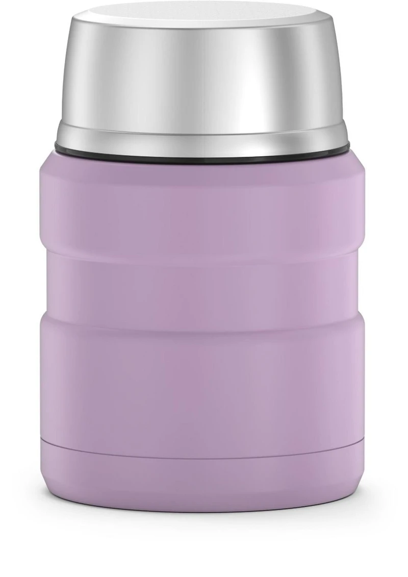 Thermos Vacuum Insulated 16 Oz Food Jar with Folding Spoon, Lavender, 16 Oz, Lavender